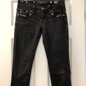 Miss Me Size 26 Signature Skinny black jeans